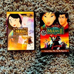 Disneys Mulan and Mulan II DVDs gently used